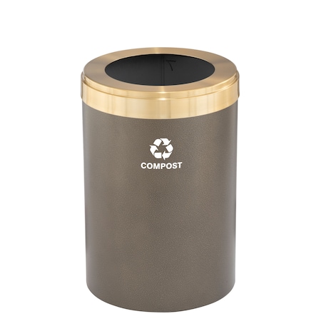 Glaro Waste Receptacle, Liner, 16 gal., Bronze Ve W-2032BV-BE-W6RL