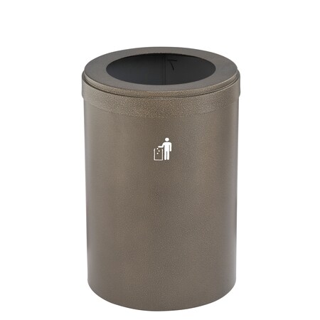 Glaro Waste Receptacle, Liner, 33 gal., Bronze Ve W-2032BV-BV-W1