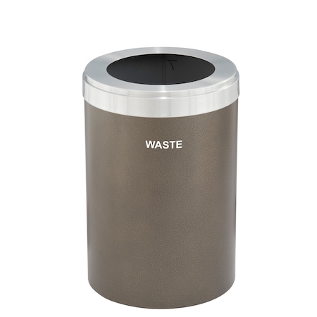 Glaro Waste Receptacle, Liner, 16 gal., Bronze Ve W-2032BV-SA-W4