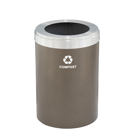 Glaro Waste Receptacle, Liner, 16 gal., Bronze Ve W-2032BV-SA-W6RL