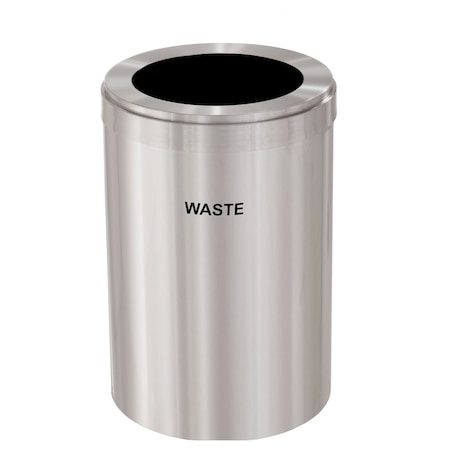 Glaro Waste Receptacle, Liner, 16 gal., Silver/Si W-2032SA-SA-W4