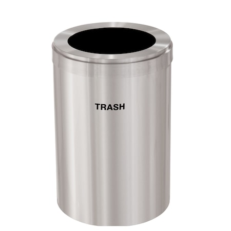Glaro Waste Receptacle, Liner, 16 gal., Silver/Si W-2032SA-SA-W5