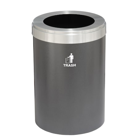 Glaro Waste Receptacle, Liner, 16 gal., Silver Ve W-2032SV-SA-W3