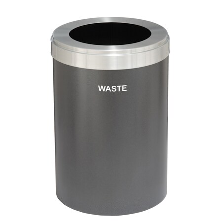 Glaro Waste Receptacle, Liner, 16 gal., Silver Ve W-2032SV-SA-W4
