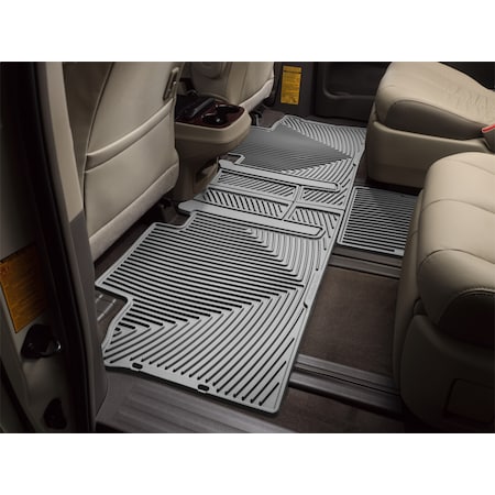 Weathertech Rear Rubber Mats/Grey, W244GR W244GR