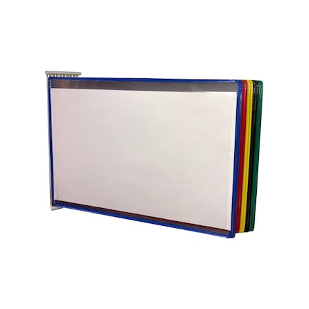 Tarifold Wall Display Unit with 10 Display Pockets, A3 Size, Landscape, Assorted Colors, 20 Sheet Capacity (W291A3LAN)