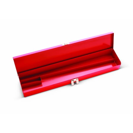 Wright Tool Tool Box Red, Metal w/Chrome Catch - 8-1 W409