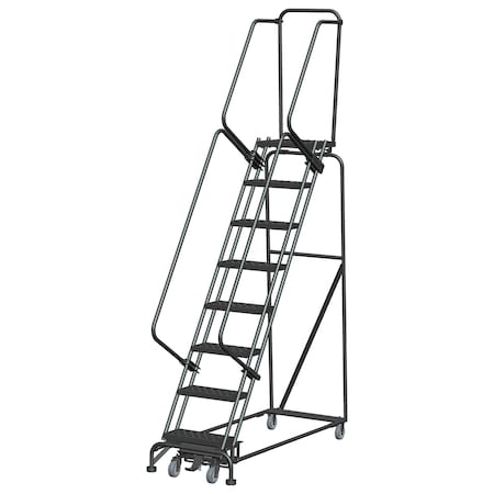 Ballymore Lockstep Rolling Ladder, Steel, 80 in.H WA082414P