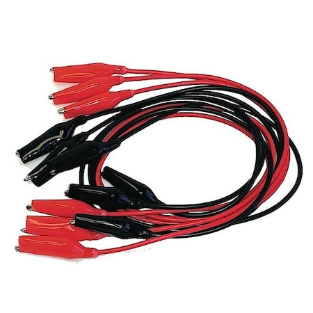 United Scientific Alligator Clip Leads, 12", Pack Of 6 (3 WAG012-PK/6
