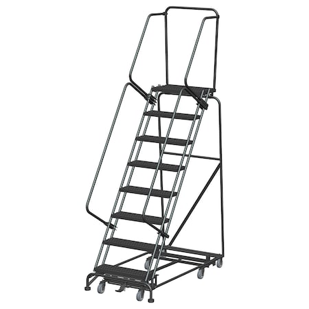 Ballymore Lockstep Rolling Ladder, Steel, 80 in.H WA-AD-083214G
