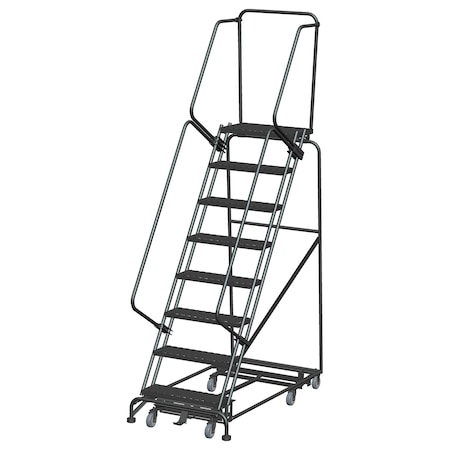 Ballymore Lockstep Rolling Ladder, Steel, 80 in.H WA-AD-083214X