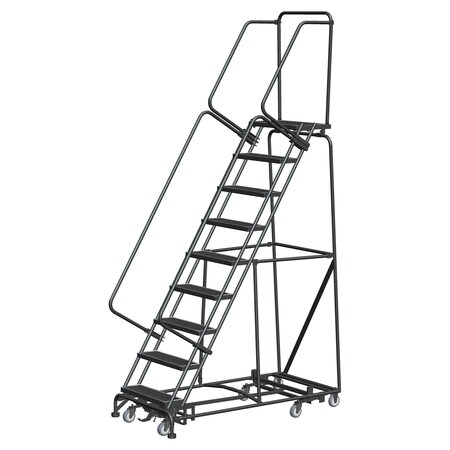 Ballymore Lockstep Rolling Ladder, Steel, 90 in.H WA-AD-093214R