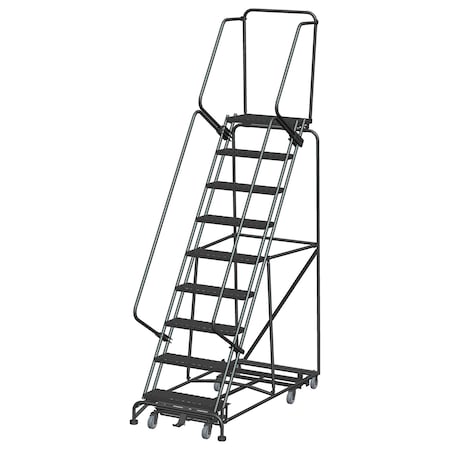 Ballymore Lockstep Rolling Ladder, Steel, 90 in.H WA-AD-093214X