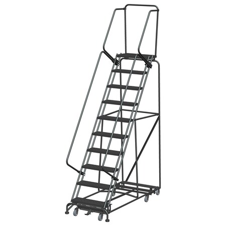 Ballymore Lockstep Rolling Ladder, Steel, 100 in.H WA-AD-103214G