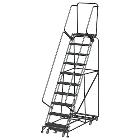 Ballymore Lockstep Rolling Ladder, Steel, 100 in.H WA-AD-103214P