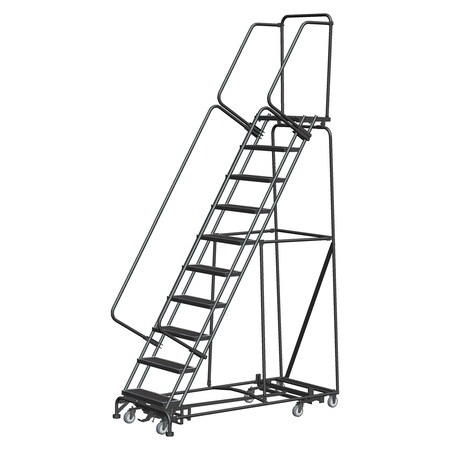 Ballymore Lockstep Rolling Ladder, Steel, 100 in.H WA-AD-103214R
