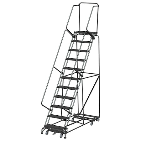 Ballymore Lockstep Rolling Ladder, Steel, 110 in.H WA-AD-113214G