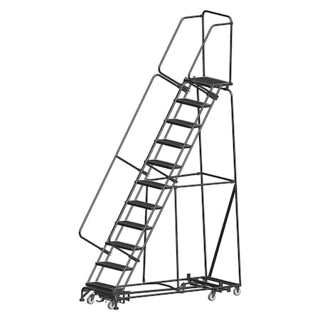 Ballymore Lockstep Rolling Ladder, Steel, 110 in.H WA-AD-113214R