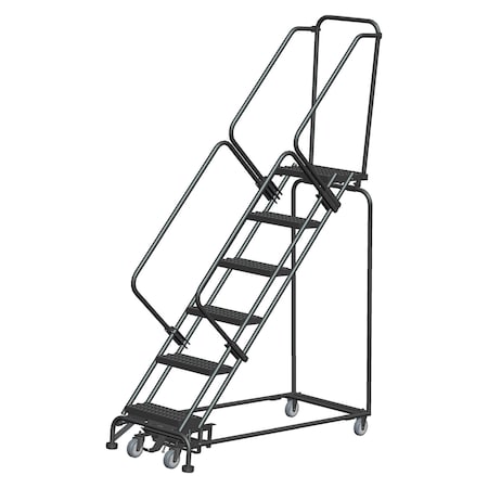 Ballymore Lockstep Rolling Ladder, Steel, 60 in.H WA-SW062414G