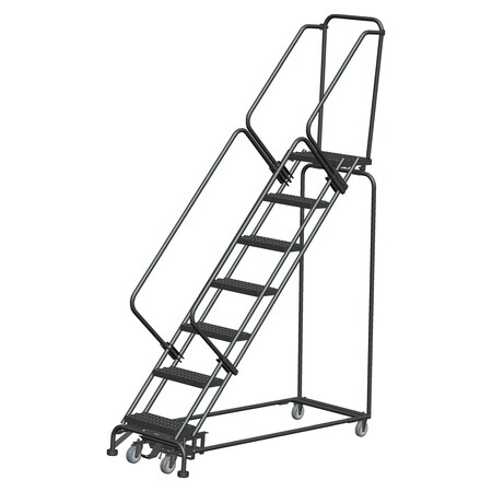 Ballymore Lockstep Rolling Ladder, Steel, 70 in.H WA-SW072414G