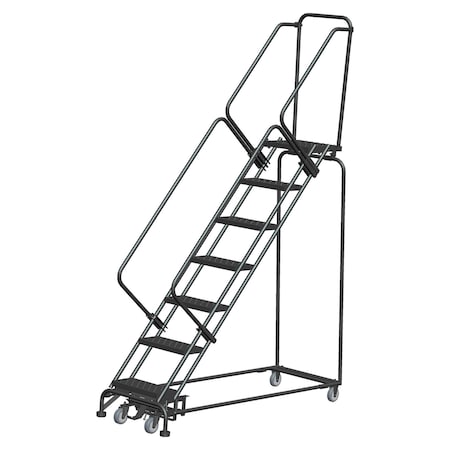 Ballymore Lockstep Rolling Ladder, Steel, 70 in.H WA-SW072414P