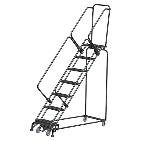 Ballymore Lockstep Rolling Ladder, Steel, 70 in.H WA-SW072414R
