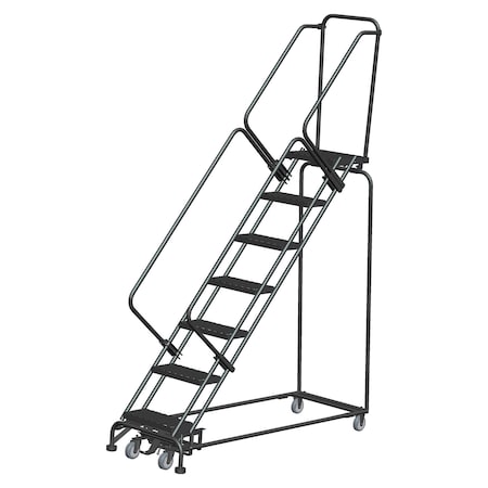 Ballymore Lockstep Rolling Ladder, Steel, 70 in.H WA-SW072414X