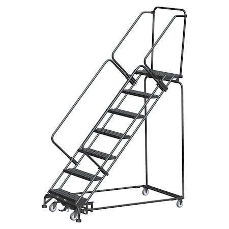 Ballymore Lockstep Rolling Ladder, Steel, 70 in.H WA-SW073214G