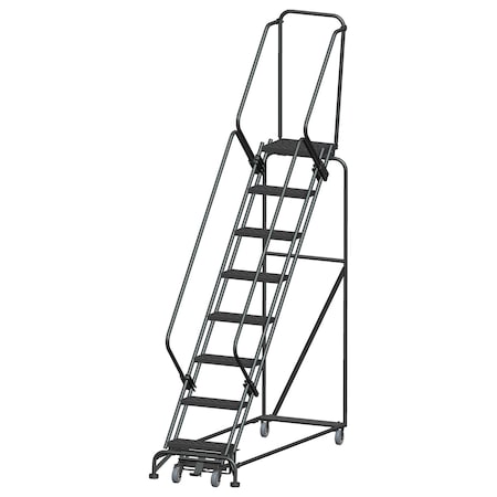 Ballymore Lockstep Rolling Ladder, Steel, 80 in.H WA-SW082414P
