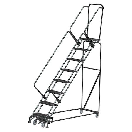 Ballymore Lockstep Rolling Ladder, Steel, 80 in.H WA-SW082414R