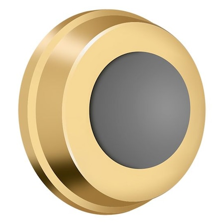 Deltana Flush Bumper 1" Diameter Lifetime Brass WB100CR003