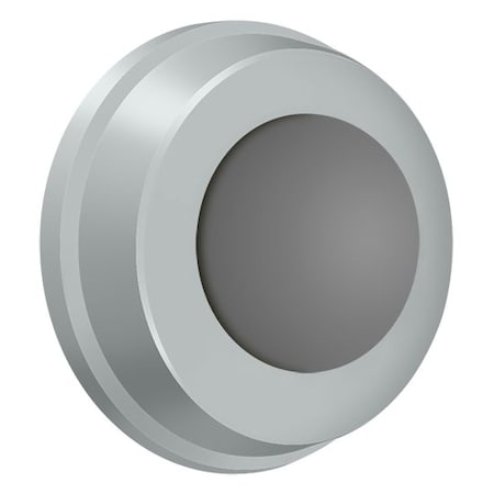 Deltana Flush Bumper 1" Diameter Satin Chrome WB100U26D