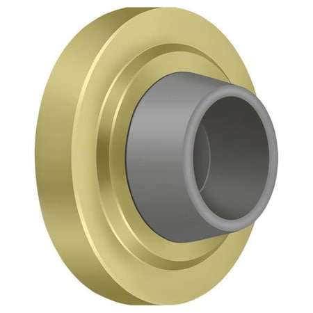 Deltana Concave Flush Bumper 2-3/8" Diameter Bright Brass WB238U3