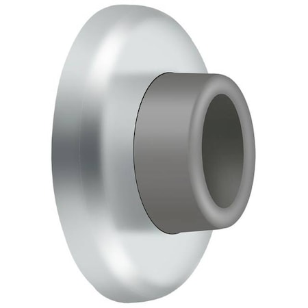 Deltana Wall Mount Concave Flush Bumper, 2-1/2" Diameter Bright Chrome WB250U26
