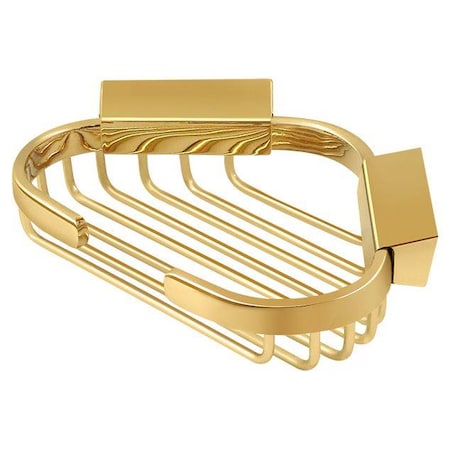 Deltana Wire Basket, 6" Corner Basket Lifetime Brass WBC6050CR003