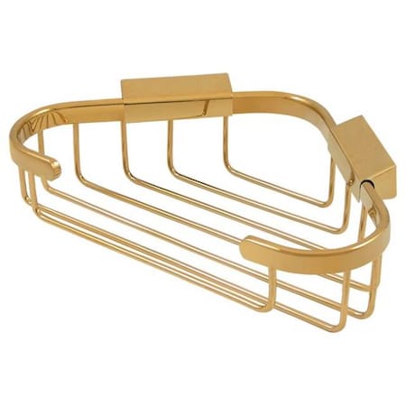 Deltana Wire Basket, 8-1/2" Corner Basket Lifetime Brass WBC8570CR003