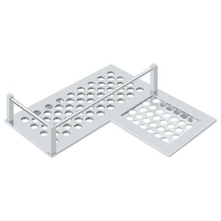 Deltana Bathroom Basket Heavy Duty Corner Right 9" Bright Chrome WBHDCR9U26