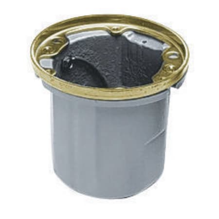 Hubbell Wiring Device-Kellems Electrical Box, Floor Box Type, 1 Gang, Brass, Round Shape B2588