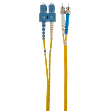 Hubbell Premise Wiring Fiber, P-Cord, Sm, St-Sc, Dup, 3M DFPCSTSCS3SM