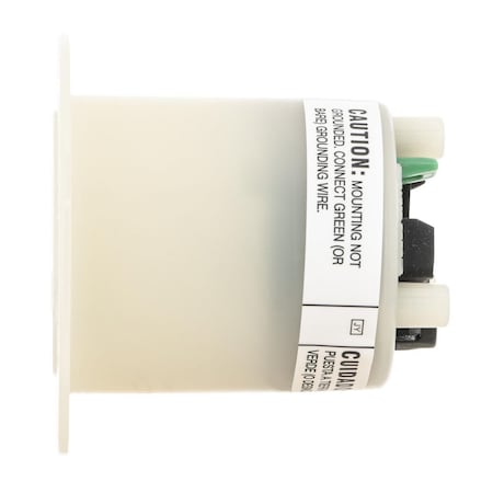 Hubbell Wiring Device-Kellems Locking Receptacle, L6-20R, 20 A, 250V AC, Single Phase, 2 Pole, Spring Clamp Terminals, White HBL2326ST