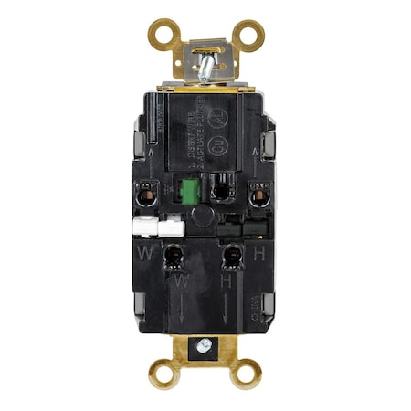Hubbell Wiring Device-Kellems Straight Blade Receptacle, 5-20R, 20 A, 125V AC, 2 Pole, 3 Wire, Surface Mount, Grounded HBL5362STGY