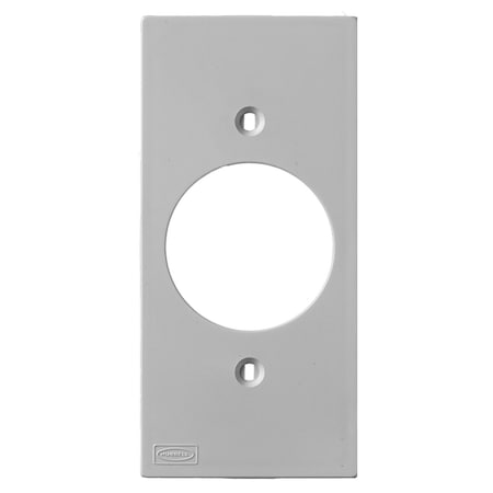 Hubbell Wiring Device-Kellems Din Rail Utility Box Device Plate, Number of Gangs: 1 Non Metallic, Gray KP720GY