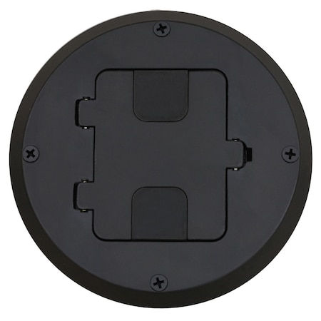 Hubbell Wiring Device-Kellems Electrical Box, Floor Box Type, 1 Gang RF515BK