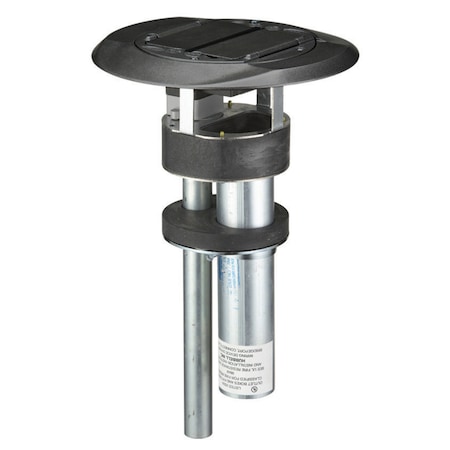 Hubbell Wiring Device-Kellems One-Piece Modular A/V Poke Through, Blk S1PT3IMBL