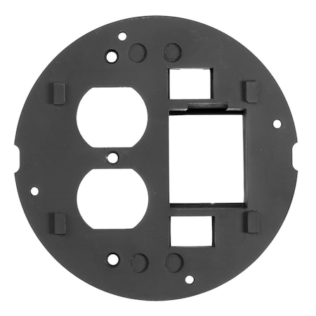 Hubbell Wiring Device-Kellems Box Cover, Floor Box Type, Cast Aluminum, Flush Cover Type S1SPDU2IM