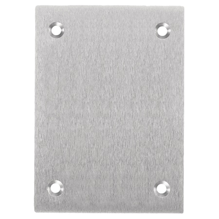 Hubbell Wiring Device-Kellems Box Cover, 1 Gang, Metallic, Blank Cover Type SA3813