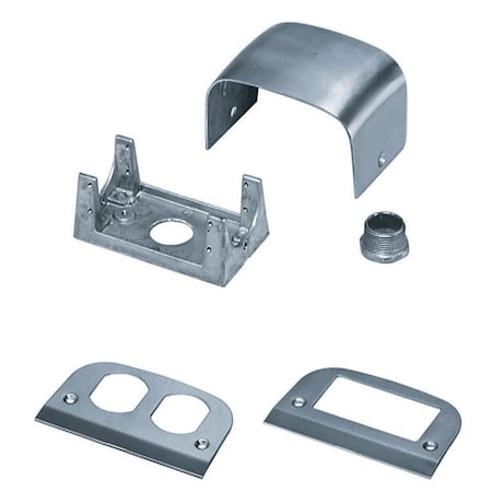 Hubbell Wiring Device-Kellems 2 Gang Ped Housing 1In. Chase SC3099A