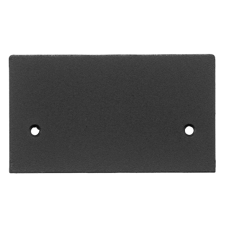 Hubbell Wiring Device-Kellems Blank Face Plate, Aluminum, Black SS2309BBKA