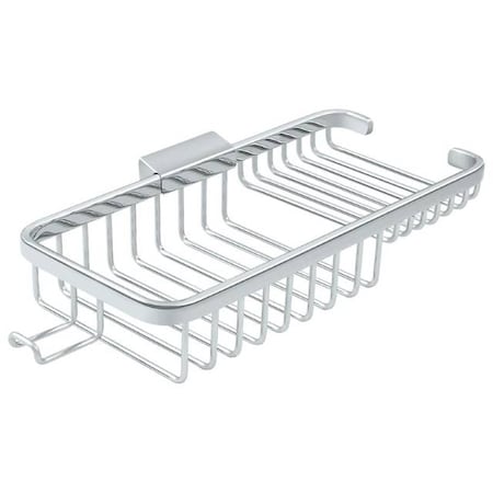 Deltana Wire Basket, 10" Rect/Com With Hook Bright Chrome WBR1051HU26