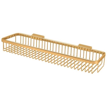 Deltana Wire Basket, 18" Rectangular Lifetime Brass WBR1851CR003